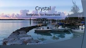  Presentation with bahamas - PPT theme enhanced with sunset in exuma bahamas background and a light blue colored foreground