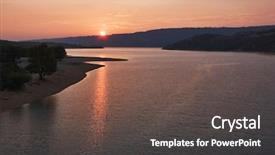  Presentation with grand canyon - Audience pleasing presentation theme consisting of sunset in grand canyon verdon in provence backdrop and a dark gray colored foreground