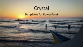  Presentation with iran - PPT theme consisting of sunset in iran on caspian background and a lemonade colored foreground