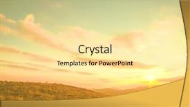  Presentation with sunset - Slide deck enhanced with sunset in prairie background and a  colored foreground