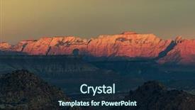  Presentation with national - Theme with sunset in zion national park background and a navy blue colored foreground