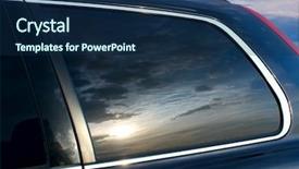  Presentation with cloud - Cool new presentation design with sunset is reflected in car backdrop and a navy blue colored foreground