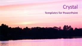  Presentation with last - Slides enhanced with sunset last rays background and a pink colored foreground