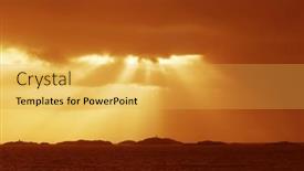  Presentation with europe - Presentation design having sunset-light-over-henningsvaer-islands background and a yellow colored foreground