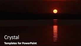  Presentation with switzerland - Presentation having sunset-light-over-sempach-lake background and a black colored foreground