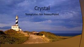  Presentation with christian sunset religious - Presentation theme with sunset lighthouse cape in mahon background and a teal colored foreground