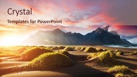  Presentation with batman - Audience pleasing presentation design consisting of sunset location place vestrahorn batman backdrop and a lemonade colored foreground