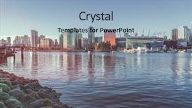  Presentation with indigenous canada love - Cool new PPT layouts with sunset on false creek vancouver backdrop and a light blue colored foreground