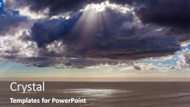  Presentation with sunset beach - Amazing theme having sunset-on-murivay-beach-magnificent backdrop and a gray colored foreground