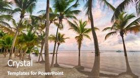  Presentation with caribbean - Amazing PPT layouts having sunset over anse champagne beach in saint francois guadeloupe caribbean backdrop and a coral colored foreground