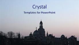  Presentation with fine arts - Audience pleasing presentation consisting of church of our lady backdrop and a sky blue colored foreground