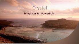  Presentation with west - Audience pleasing slide deck consisting of sunset-over-gramvousa-north-west backdrop and a lemonade colored foreground