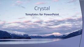  Presentation with norway - Amazing presentation design having sunset-over-hardangerfjord-in-norway backdrop and a sky blue colored foreground