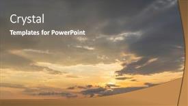  Presentation with sun rising over north america - Slide deck consisting of sunset-over-hungarian-pusta-hungary background and a gray colored foreground