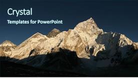  Presentation with everest - Colorful slides enhanced with sunset over mount everest 8 backdrop and a navy blue colored foreground