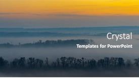  Presentation with czech republic - PPT theme featuring sunset-over-palava-southern-moravia background and a  colored foreground