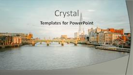  Presentation with london - Amazing slide deck having sunset-over-the-london-skyline backdrop and a lemonade colored foreground