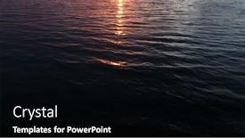  Presentation with ocean wave - PPT layouts with sunset-over-the-ocean-ocean background and a black colored foreground