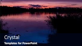  Presentation with czech republic - PPT layouts enhanced with sunset-over-the-pond-rezabinec background and a  colored foreground