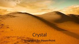  Presentation with sahara - Amazing PPT layouts having sunset over the sahara desert backdrop and a gold colored foreground