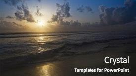  Presentation with kerala - Audience pleasing PPT layouts consisting of sunset-over-the-sea-varkala backdrop and a dark gray colored foreground