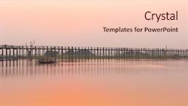  Presentation with bridge - Amazing theme having sunset over u bein bridge backdrop and a lemonade colored foreground