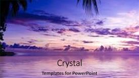  Presentation with divine - Theme with sunset palace of nature divine background and a coral colored foreground