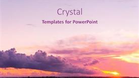  Presentation with fiery - Audience pleasing presentation design consisting of sunset paradise fiery cloud backdrop and a lemonade colored foreground