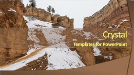  Presentation with wall street - Slide deck consisting of sunset point in bryce canyon background and a tawny brown colored foreground