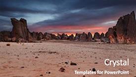  Presentation with sahara - Cool new theme with n'ajjer tin tazarift area backdrop and a coral colored foreground