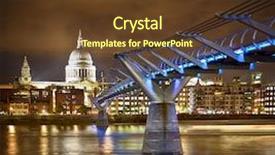  Presentation with millennium - Slides with sunset saint paul cathedral background and a tawny brown colored foreground