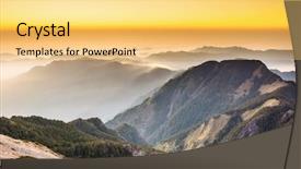  Presentation with west - Cool new presentation theme with sunset scenery with the famous backdrop and a  colored foreground