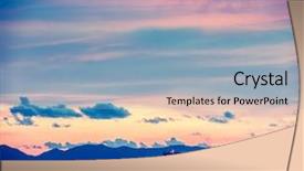  Presentation with vintage retro - Beautiful slides featuring sunset sea with cruise ship backdrop and a light blue colored foreground