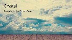  Presentation with floor - PPT theme enhanced with sunset sky and wood floor background retro film filtered instagram style background and a soft green colored foreground