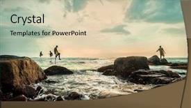  Presentation with work culture - Amazing slide set having sunset sunlight most popular backdrop and a lemonade colored foreground