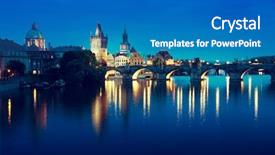  Presentation with pray time - Presentation with sunset time prague czech republic background and a teal colored foreground