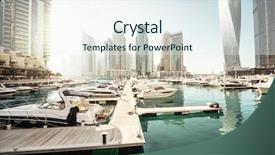  Presentation with united states unity - Presentation enhanced with sunset united arab emirates background and a sky blue colored foreground