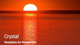  Presentation with sun power - Cool new PPT layouts with sunset wallpaper heavens backdrop and a crimson colored foreground