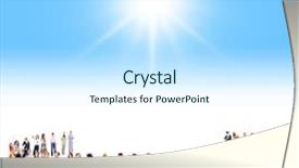  Presentation with sunshine - PPT theme having sunshine days sunny life background and a cool aqua colored foreground