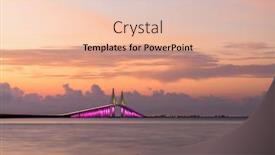  Presentation with terra - Presentation theme consisting of sunshine-skyway-bridge-spanning background and a lemonade colored foreground