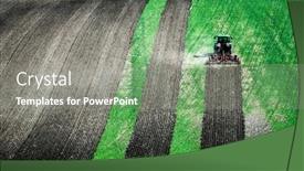  Presentation with plowing - Slide set enhanced with sunshine-view-of-big-tractor background and a gray colored foreground