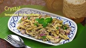  Presentation with mai - Audience pleasing presentation theme consisting of sup-no-mai-spicy-bamboo backdrop and a tawny brown colored foreground