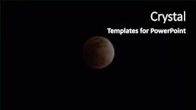  Presentation with lunar moon - Audience pleasing presentation theme consisting of super blue blood moon eclipse backdrop and a black colored foreground