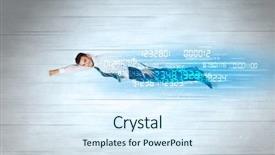  Presentation with data - Slide set having super fast with data numbers background and a  colored foreground