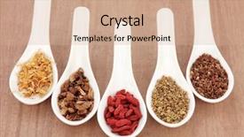  Presentation with calendula - Presentation design having close up of withered tree twig with rime hoarfrost on tree branch abstract background background and a ocean colored foreground