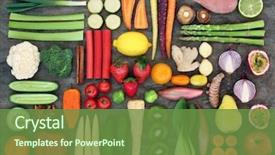  Presentation with food minerals - Slide deck having super food for good health background and a tawny brown colored foreground