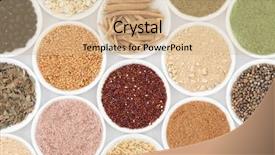  Presentation with food white - Amazing PPT layouts having super food selection in white backdrop and a coral colored foreground