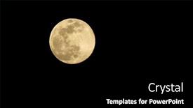  Presentation with beautiful nature - Presentation theme featuring super-full-moon-beautiful-nature background and a black colored foreground