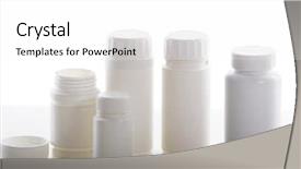  Presentation with pils medical - Presentation with super macro of medical pills background and a white colored foreground