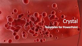  Presentation with blood cell - Cool new PPT layouts with super macro scene with blood backdrop and a crimson colored foreground